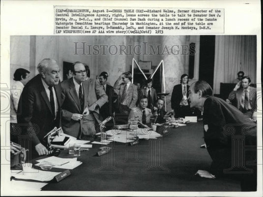 1973 Wire Photo The Watergate Bugging Case investigation - cvw02228 - Historic Images