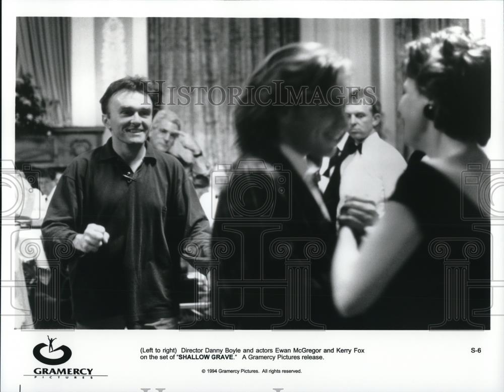 1994 Press Photo Danny Boyle director Ewan McGregor and Kerry Fox Shallow Grave - Historic Images