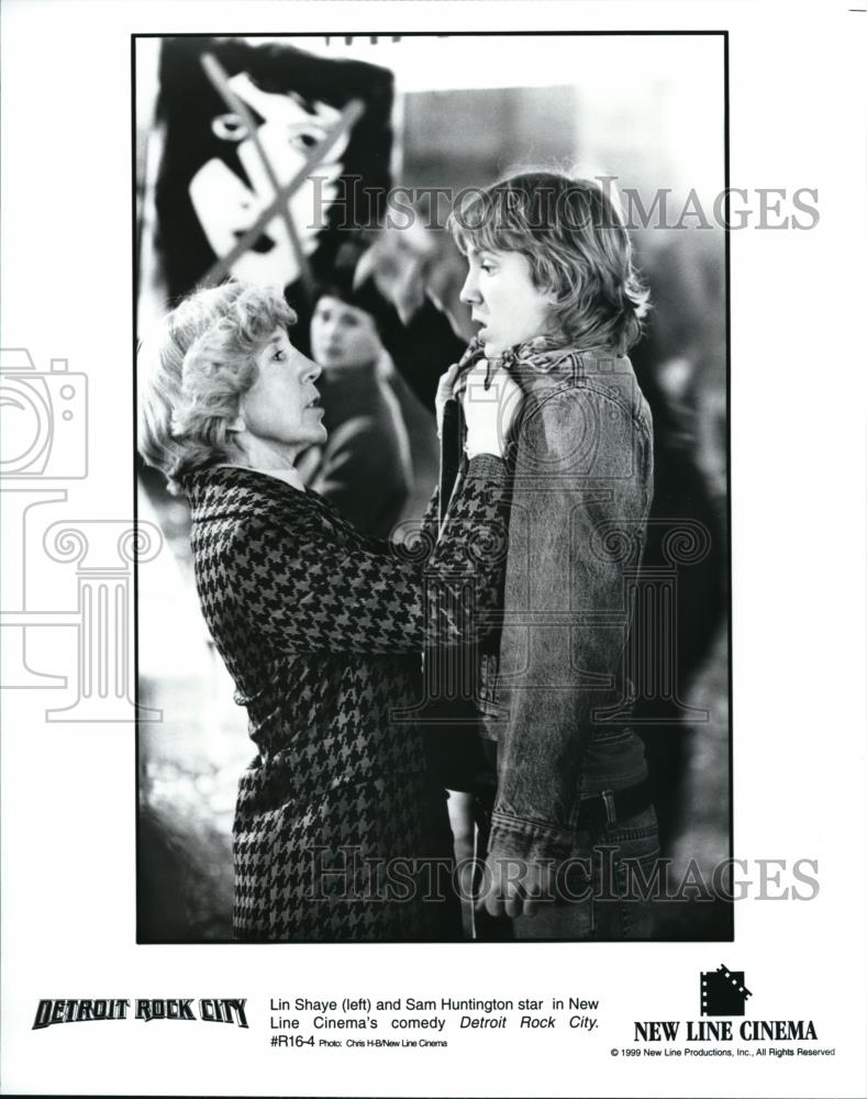 1999 Press Photo Lin Shaye and Sam Huntington star in Detroit Rock City movie - Historic Images