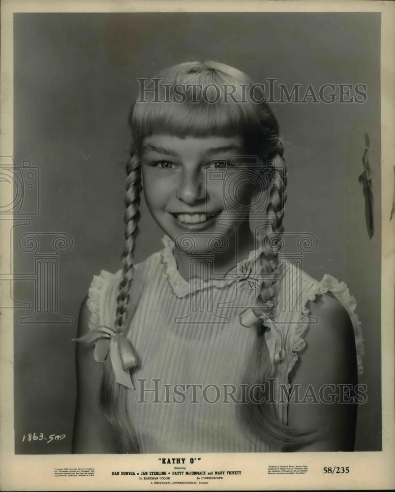 1958 Press Photo Patty MacCormack in Kathy O&#39; - cvp35534 - Historic Images