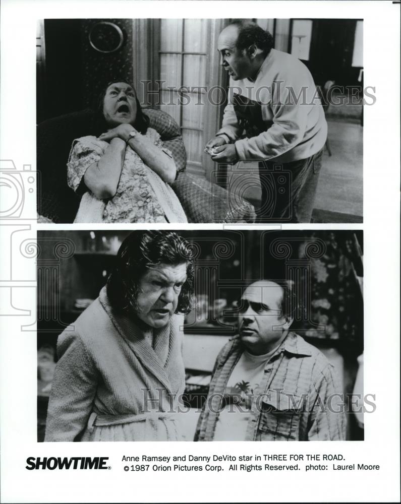 1989 Press Photo Anne Ramsey and Danny DeVito in Throw Momma from the Train - Historic Images