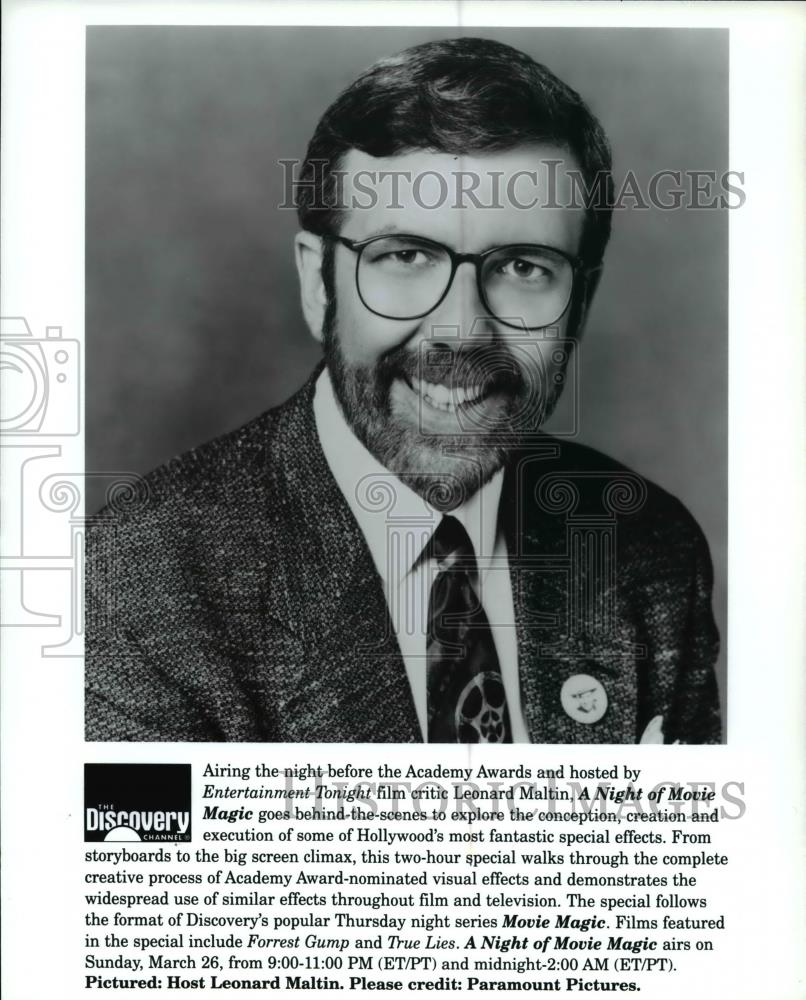 Undated Press Photo A Night of Movie Magic Host Leonard Maltin - cvp30297 - Historic Images