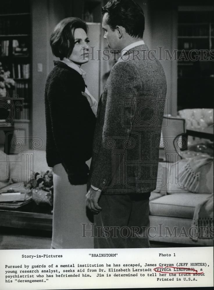1965 Press Photo Viveca Lindfors In Brainstorm - cvp38093 - Historic Images