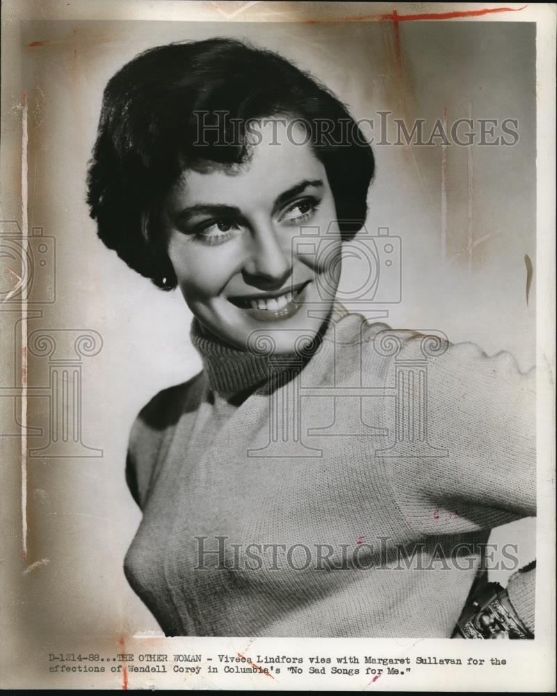 1950 Press Photo Viveca Lindfor The Other Woman - cvp38091 - Historic Images