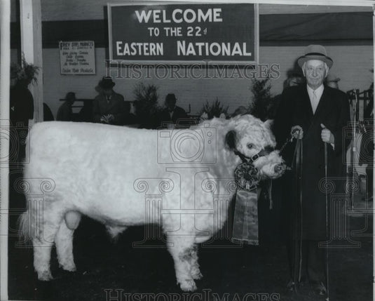 1968 Wire Photo Cyrus Eaton shows Five M's Troubadour which was designated - Historic Images