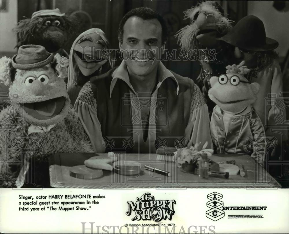 1979 Press Photo Harry Belafonte on The Muppet Show - cvp35734 - Historic Images