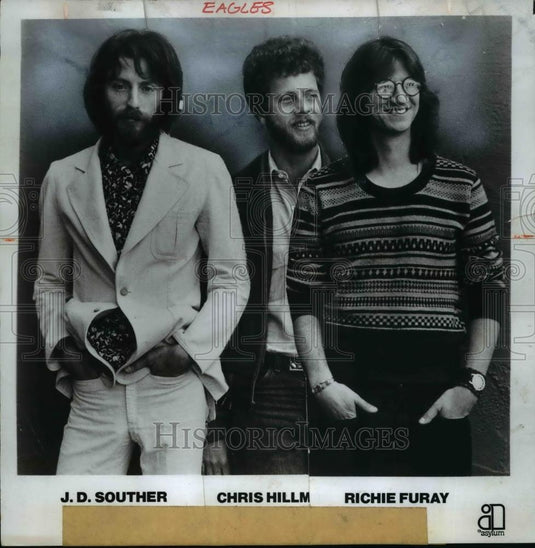 1974 Press Photo J.D Souther, Chris Hillm, and Richie Furay - cvp35326 - Historic Images