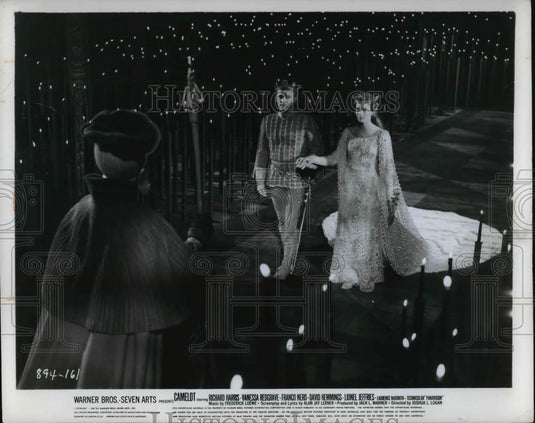 1967 Press Photo Richard Harris Vanessa Redgrave In Camelot - cvp31080 - Historic Images