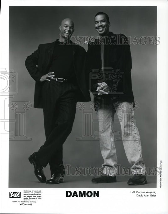 1998 Press Photo Damon Wayans and David Alan Grier star in Damon TV show - Historic Images