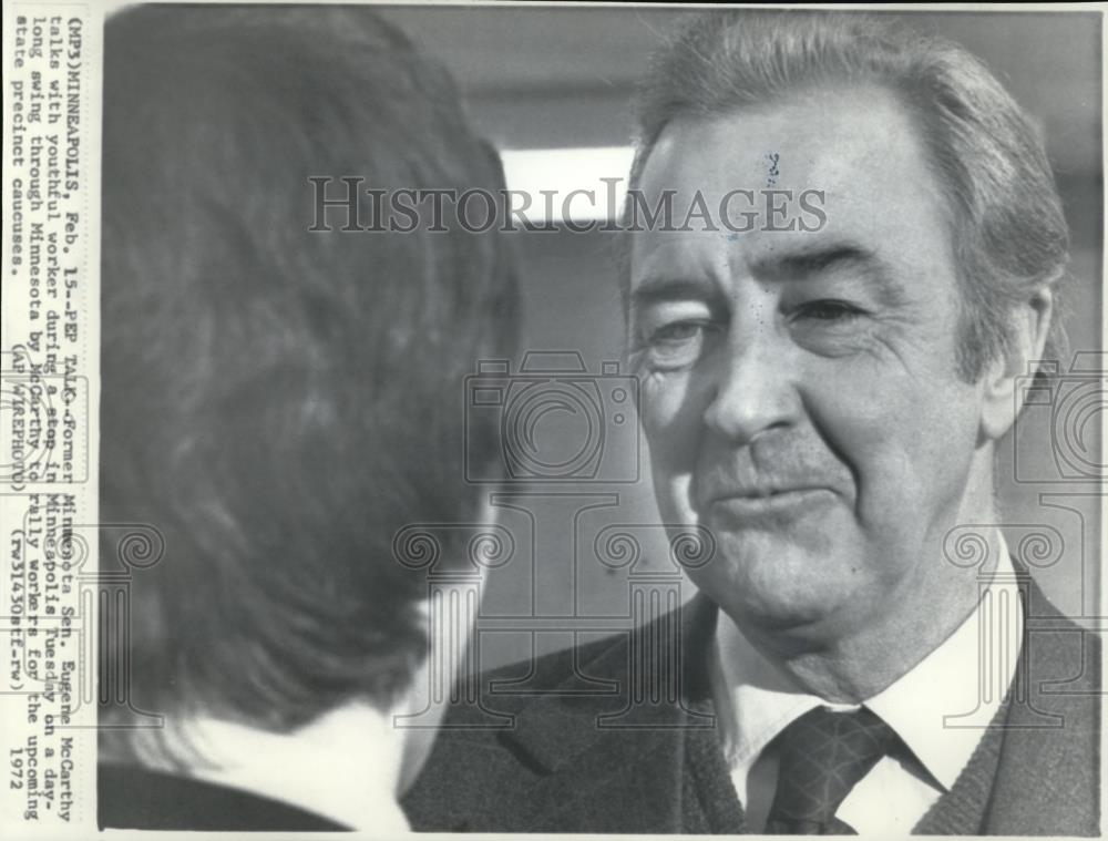 1972 Wire Photo Former Minnesota Sen. Eugene McCarthy - cvw05633 - Historic Images