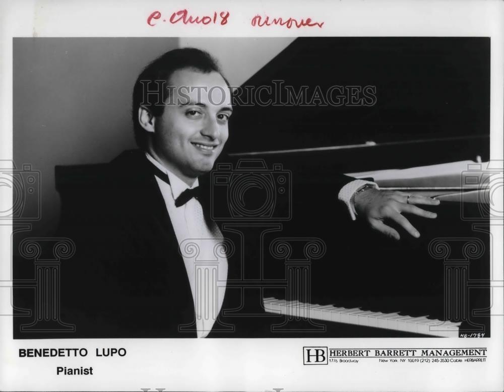 1992 Press Photo Benedetto Lupo Classical Concert Pianist - cvp30480 - Historic Images