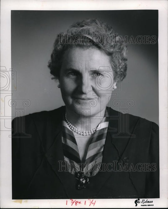 1961 Wire Photo Mrs R Livingston Ireland, Civic & Social leader, died at age 66 - Historic Images