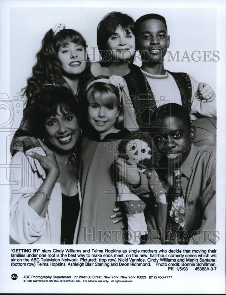 1993 Press Photo Cindy Williams, Telma Hopkins, Nicki Vannice in Getting By - Historic Images