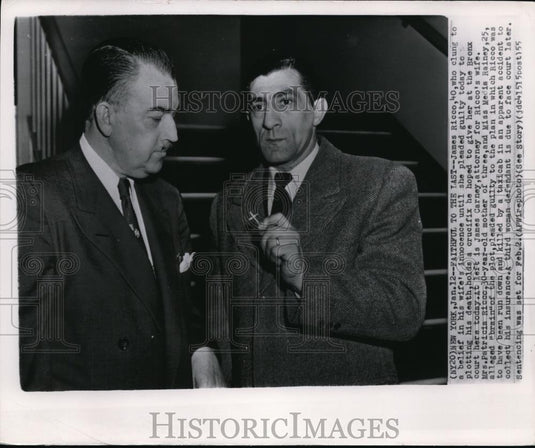 1955 Wire Photo James Ricco who's faithful to his wife until she pleaded guilty - Historic Images