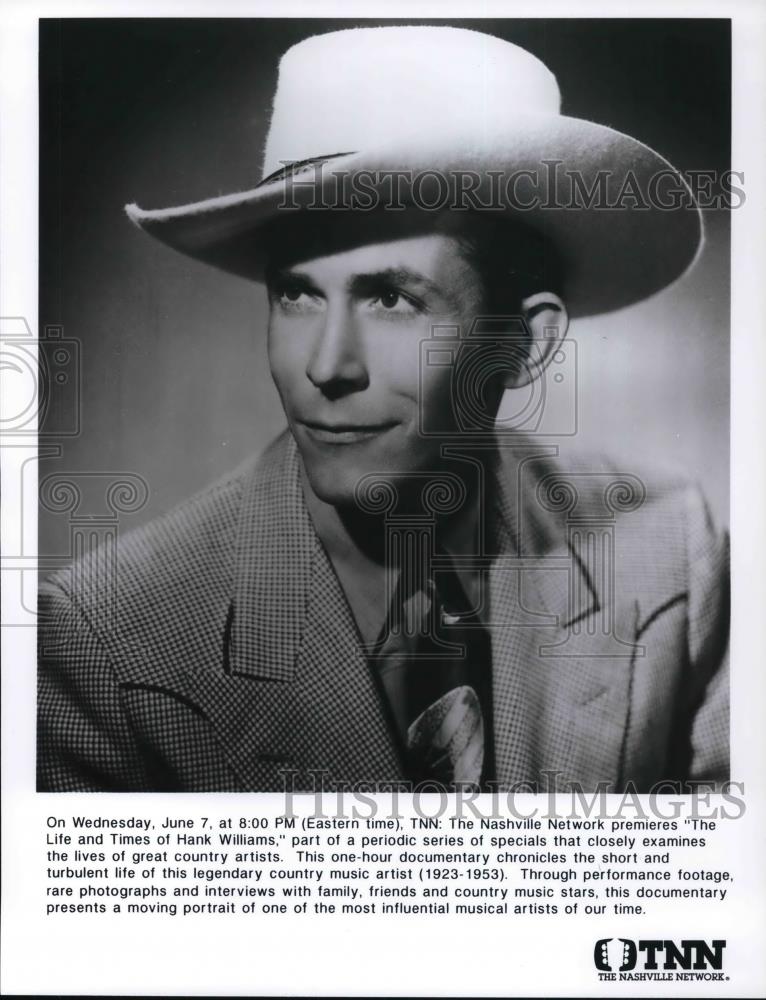 Press Photo The Life And Times Of Hank Williams - cvp31188 - Historic Images