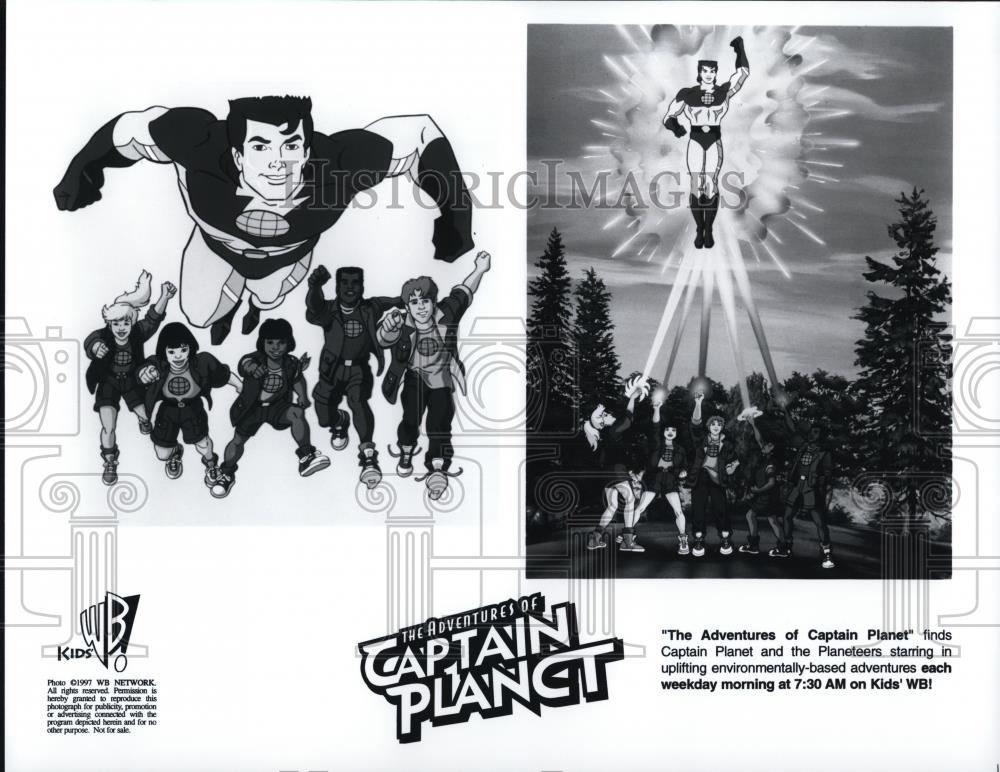 1997 Press Photo Scene from The Adventures of Captain Planet - cvp36593 - Historic Images