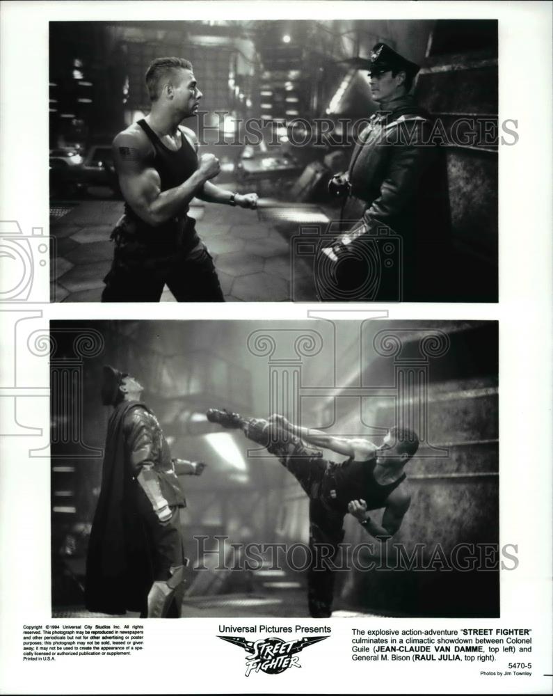 Press Photo Universal presents Street Fighter starring Raul Julia and Jean - Historic Images