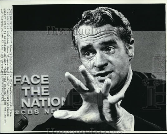 1972 Wire Photo Democratic Vice Presidential nominee, Sen. Thomas Eagleton - Historic Images