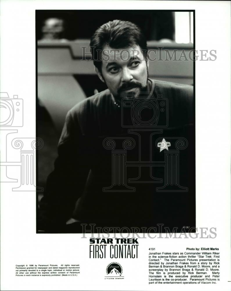 1996 Press Photo Jonathon Frakes in Star Trek First Contact - cvp30211 - Historic Images