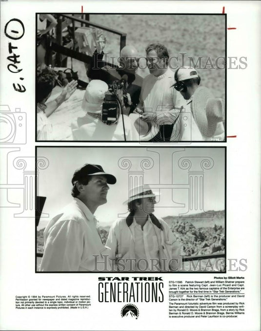 1994 Press Photo Star Trek Generations featuring Patrick Stewart - cvp30234 - Historic Images