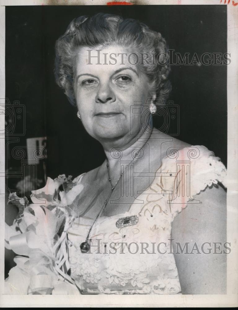 1956 Press Photo Mrs. Frederic A. Groves Pres. General Daughters Of American - Historic Images