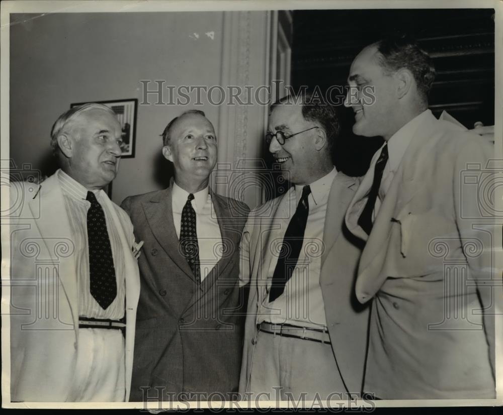 1937 Press Photo Senators, Guffey, Black, Schwellenbach and Minton. - nee58290 - Historic Images