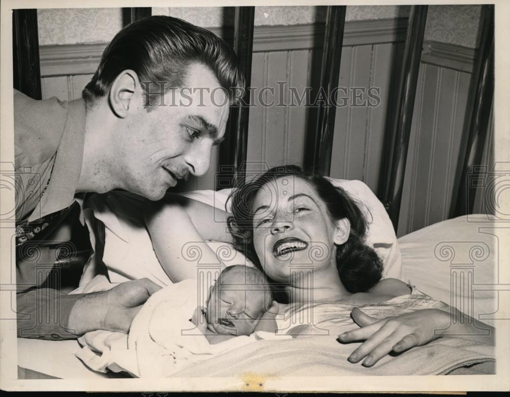 1944 Press Photo Jonah D. Newman Unaided birth Chicago, Illinois - Historic Images