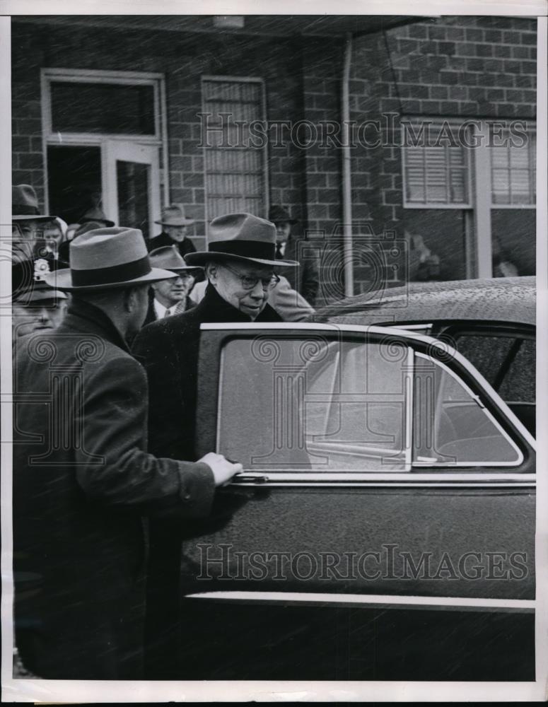 1952 Press Photo Peoria Illinois Senator Robert A Taft, Presidential Campaign - Historic Images