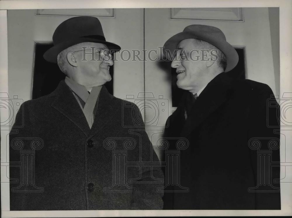 1941 Press Photo Adm Harold Stark and Adm Robert Ghormley - Historic Images