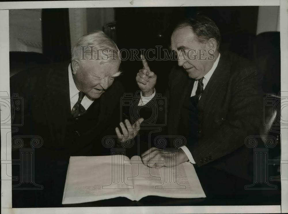 1938 Press Photo Vice Pres.John Garner and Speaker of the House William Bankhead - Historic Images