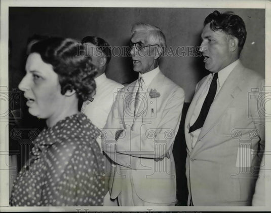 1936 Press Photo Dr Francis Townsend, Gerald K Smith - Historic Images