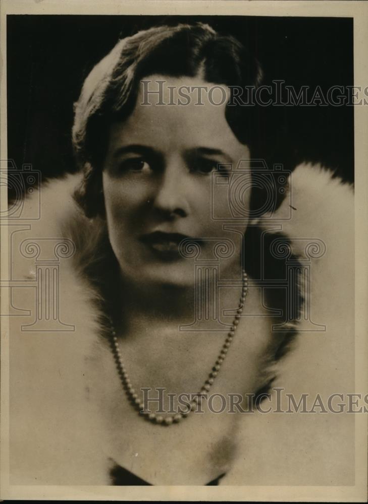 1933 Press Photo Emily Roosevelt Cook, Wife of Frederick Archibald Cook - Historic Images