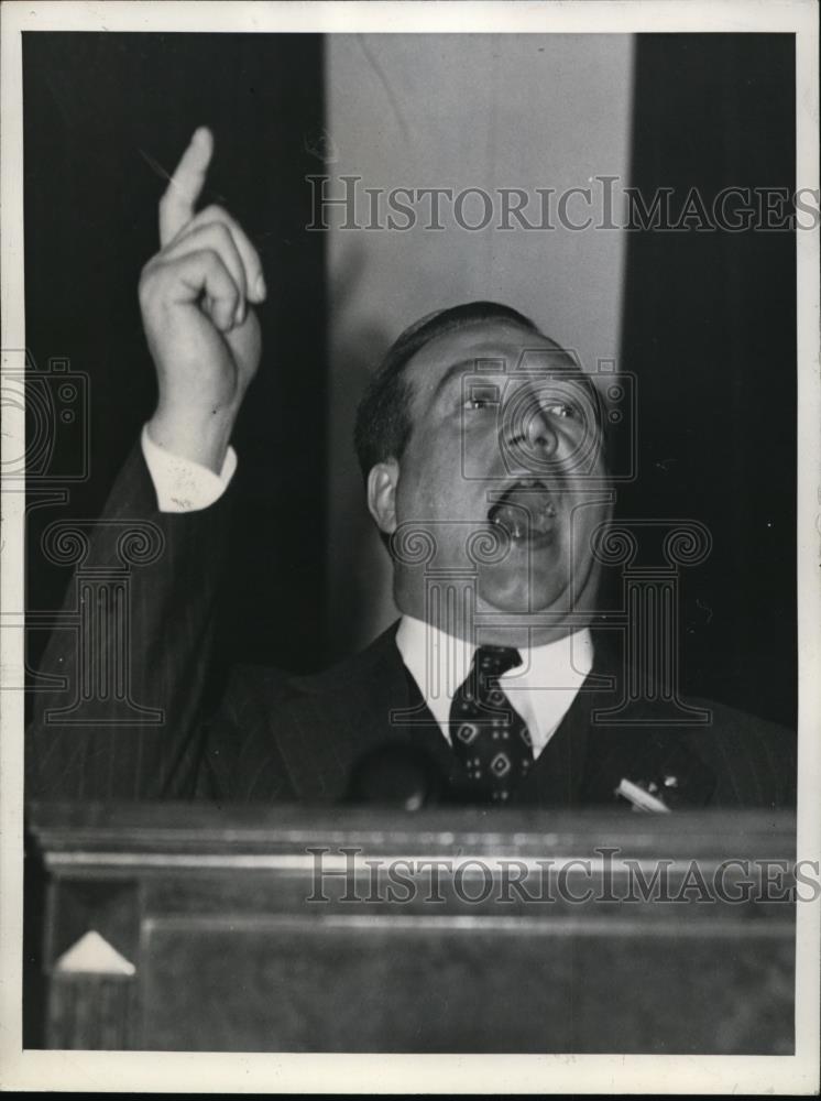 1939 Press Photo R.J. Thomas, President United Automobile Workers Union UAW - Historic Images