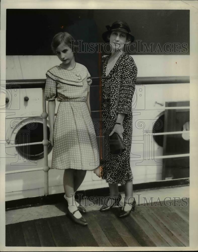 1932 Press Photo Mrs Kermit Roosevelt Wife of Pres of Roosevelt Steamship Compan - Historic Images