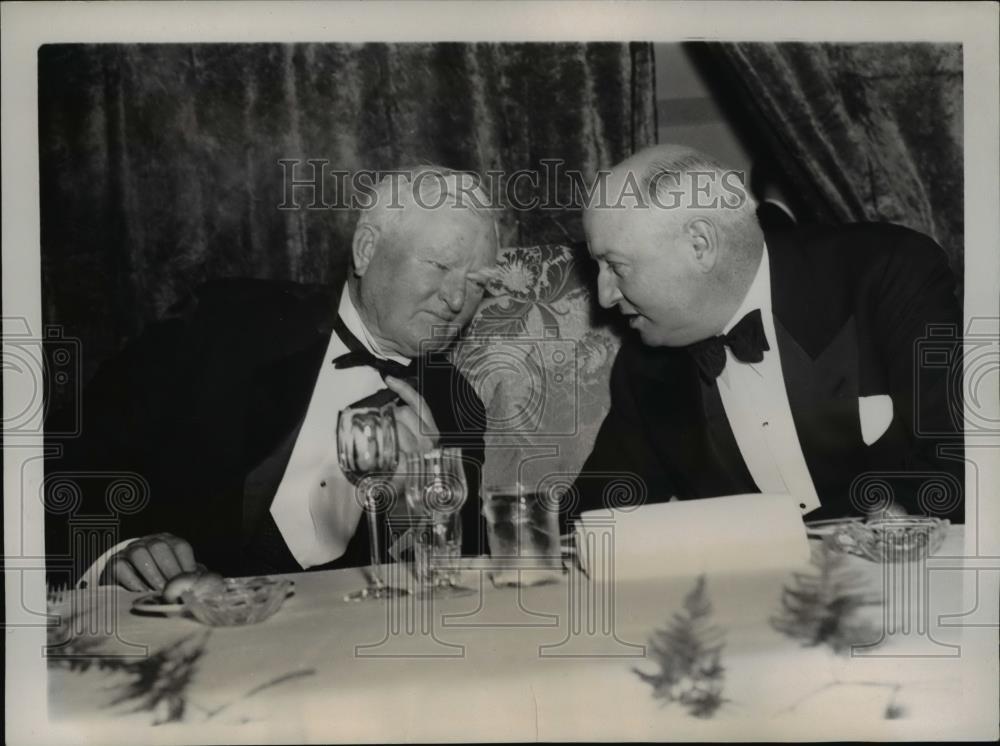 1939 Press Photo Wash DC VP John Nance Garner &amp; Postmaster Gen James Farley - Historic Images