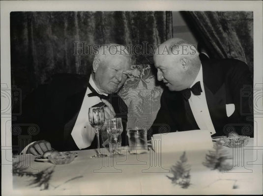 1939 Press Photo Wash DC VP John Nance Garner & Postmaster Gen James Farley - Historic Images