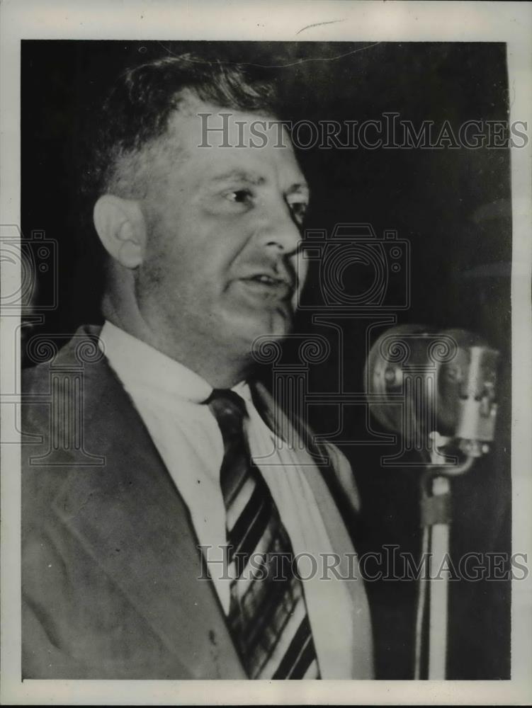 1940 Press Photo Louisiana Governor Earl K Lons Here Speaking. - Historic Images