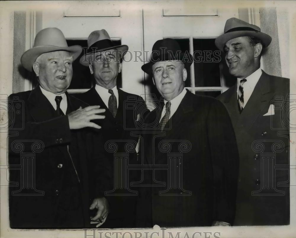 1939 Press Photo Washington: John N Garner, James F Byrnes, Sam Rayburn, Sherman - Historic Images