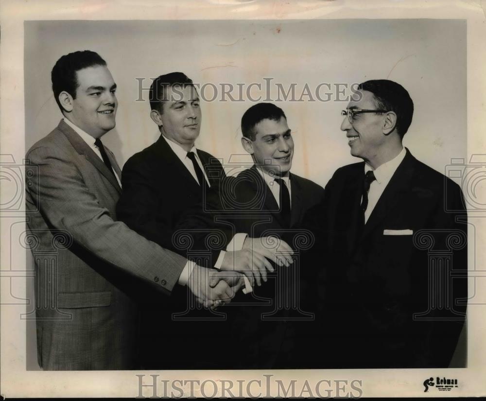 1964 Press Photo Joseph Isaacs, David Teitelbaum, Thomas McNally, Stanley Whay - Historic Images