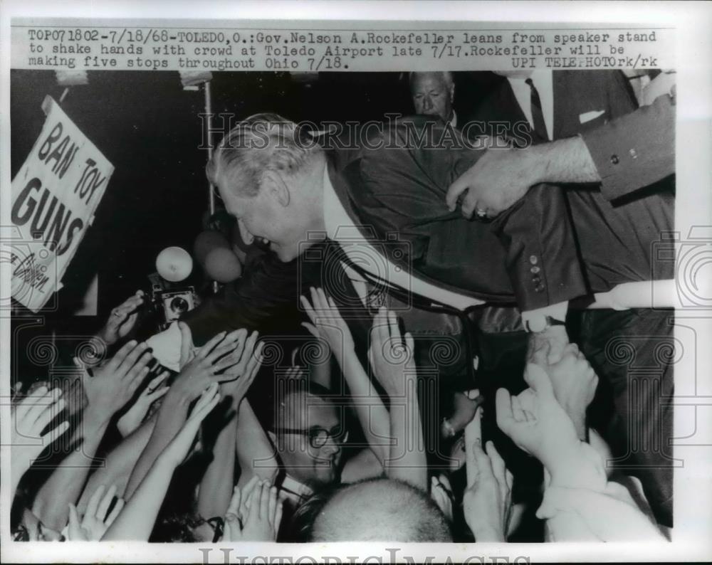1968 Press Photo Governor Nelson Rockefeller of New York - Historic Images