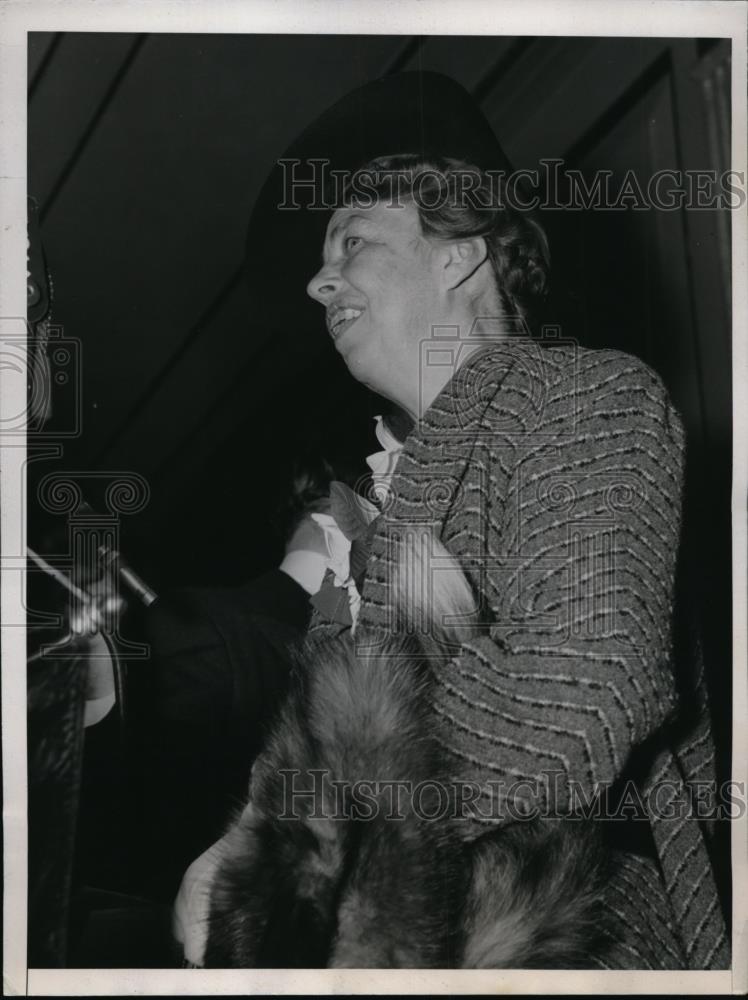 1939 Press Photo First Lady Eleanor Roosevelt Addresses Jackson Day Tea - Historic Images