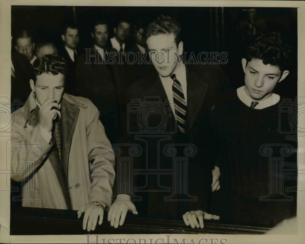 1938 Press Photo Howard &amp; Charles McCreesh J Franklin Arrested in Philadelphia - Historic Images