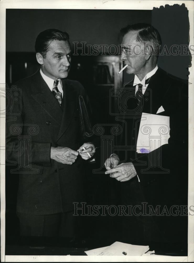 1936 Press Photo Senate Foreign Relations Committee, Sen G Ny & Sen K Pittman - Historic Images
