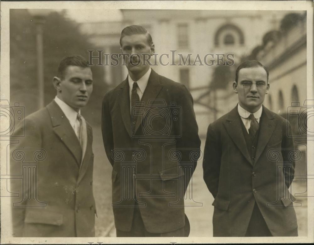 1925 Press Photo H. Brnays, H. Elderbeern, and H. Floydfoves in Washington - Historic Images