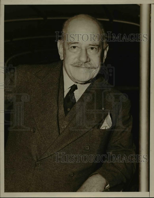 1938 Press Photo Jules S. Bache Famous Banker And Art Collector - Historic Images