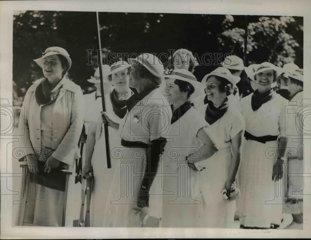 1937 Press Photo Dean Mary Ashby Cheek, Mt. Holyoke College Classmates - Historic Images