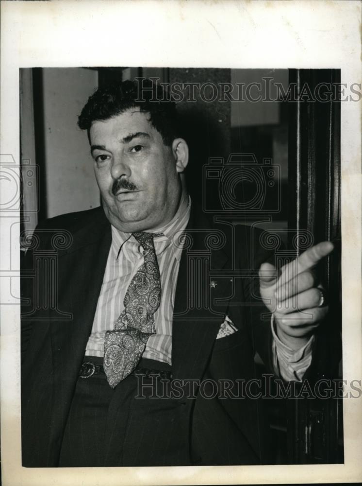 1943 Press Photo Ned H Paterson a private detective that testified in the Jack - Historic Images