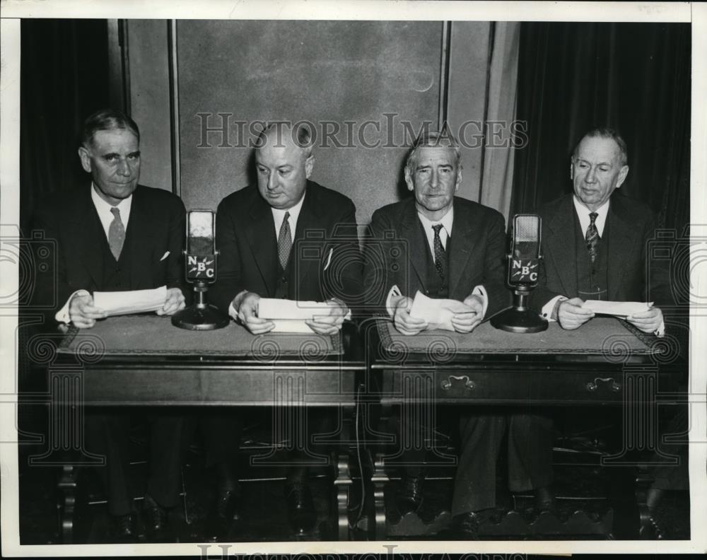 1934 Press Photo Presidential Cabinet members celebrate Wright Brothers Anniv - Historic Images