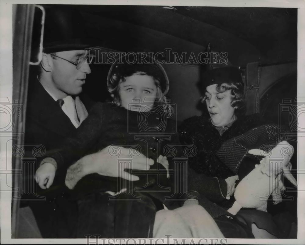 1938 Press Photo Wash DC James &amp; Sara Roosevelt, Mrs AM Harrold - Historic Images