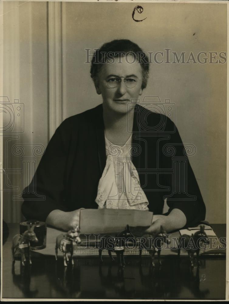 1936 Press Photo May Dewson chairman of Advisory Democratic Committee - Historic Images